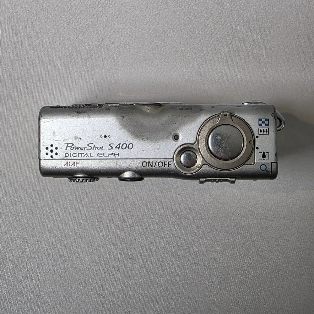 Canon PowerShot S400 Digital ELPH Camera 4.0MP 3 Zoom Vintage Digicam PARTS ONLY